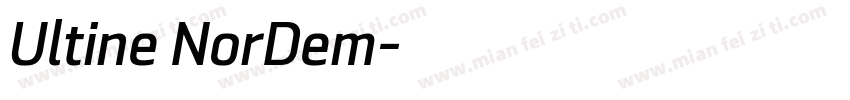 Ultine NorDem字体转换